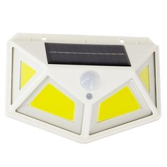 GloboStar® 71497 Αυτόνομο Ηλιακό Φωτιστικό LED COB 10W 1000lm με Ενσωματωμένη Μπαταρία 1200mAh - Φωτοβολταϊκό Πάνελ με Αισθητήρα Ημέρας-Νύχτας και PIR Αισθητήρα Κίνησης Αδιάβροχο IP65 Ψυχρό Λευκό 6000