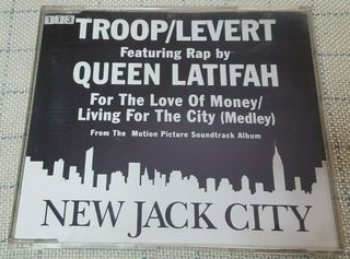 Troop (3) & Levert Featuring Rap By Queen Latifah – For The Love Of Money / Living For The City (Medley) CD Europe 1991'