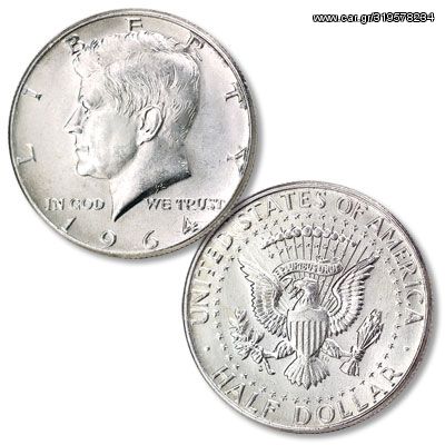 Half Dollar Kennedy 1964 90% Silver Gem Proof Coin