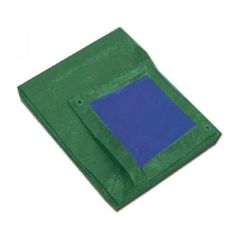 Krausmann Μουσαμάς 140gr/m² 4x6m Μπλε-Πράσινο με Κρίκους GN23546