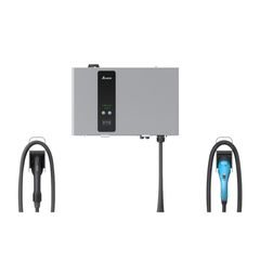 Φορτιστής Ηλεκτροκίνητων Οχημάτων Delta DC 25kW Wallbox EVDE25E4ΕUM 4m (καλώδιο CCS2), (25kW), μεγ. 62A, 3Φ 230V, RFID, 3G