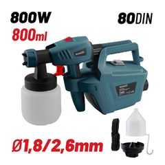 BPG9100 Πιστόλι Βαφής Ηλεκτρικό HVLP 800W - ΠΙΣΤΟΛΙΑ ΒΑΦΗΣ - BORMANN LITE (#042532)