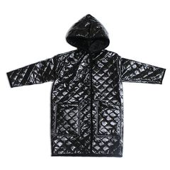 Παιδικό παλτό καπιτονέ μαύρο για κορίτσια Melin Rose MRW22-558 (4-8 ετών)