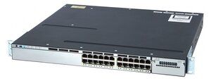 CISCO used Catalyst Switch 3750-X, 24 ports PoE, managed