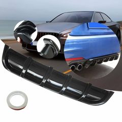 Diffuser Πίσω Προφυλακτήρα Universal Μαύρο 25 x5 Black Gloss