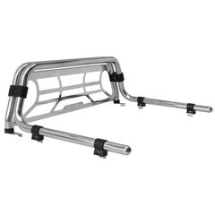 ROLL-BAR INOX ΜΕ ΚΟΥΠΑΣΤΗΕ ΕΩΣ ΠΙΣΩ & ΣΩΛΗΝΩΤΗ ΑΨΙΔΑ INOX ΤΥΠΟΥ ΑΡΑΧΝΗΣ