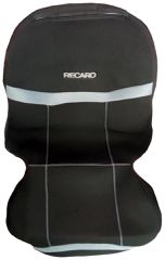 ΗΜΙΚΑΛΥΜΜΑΤΑ ΚΑΘΙΣΜΑΤΩΝ BUCKET RECARO ΜΑΥΡΟ/ΓΚΡΙ ΜΕ ΥΠΟΔΟΧΗ ΠΡΟΣΚΕΦΑΛΟΥ VELCRO & ΠΡΟΣΚΕΦΑΛΟ - 2 ΤΕΜ.