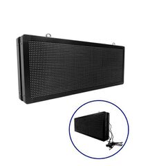 GLOBOSTAR® DISPLAY 90323 Κυλιόμενη Ψηφιακή Επιγραφή P10 Διπλής Όψης LED AC 220-240V Αδιάβροχο IP65 Μπλε - WiFi Control μέσω FK APP - Αισθητήρας Θερμοκρασίας & Υγρασίας - Μ104 x Π12 x Υ40cm - 2 Χρόνια