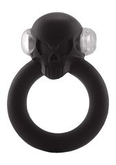 Δονούμενο Δαχτυλίδι Πέους Shadow Skull Cock Ring (Μαύρο) - Shots Media