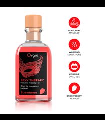 Orgie Sexy Therapy Lips Massage Set Strawberry 100ml