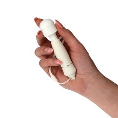 Δονητής μασάζ Wand Candy pie chipper, λευκό-thumb-2