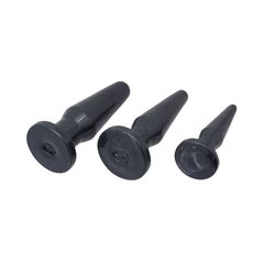 Timeless Anal Plugs 3 pcs black-thumb-2