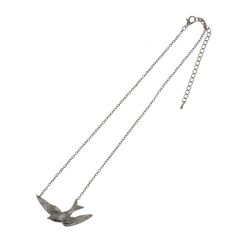 Silver Swallow Chain Necklace (4.7cm Diameter)