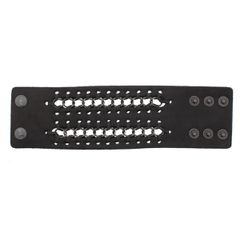 2-Row Chain Black PU Bracelet-thumb-2