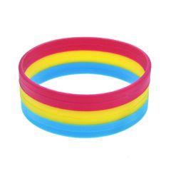 2.3cm Pansexual Silicon Bracelets