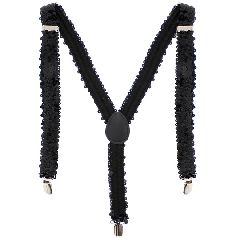 Black 2.5cm Sequin Braces-thumb-1