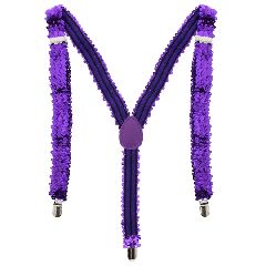 Purple 2.5cm Sequin Braces-thumb-1