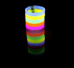 15 Pieces in a Tube 8 Inch Glow Bracelets