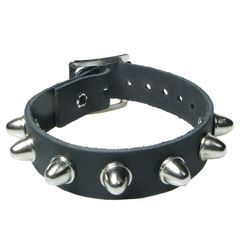 HANDMADE LEATHER WRISTBAND - BLACK