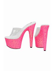 Pink Open Platform with Transparent upper Soiemio-thumb-1