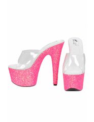 Pink Open Platform with Transparent upper Soiemio-thumb-2