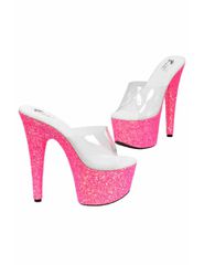 Pink Open Platform with Transparent upper Soiemio-thumb-3