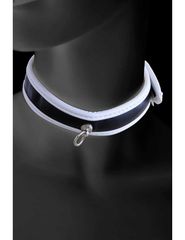 O-ring collar and snaps White