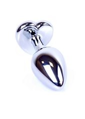 Jewellery Silver Butt Plug Heart - Red S-thumb-4