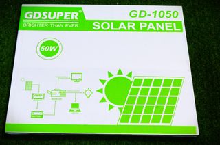 12V Ηλιακό πανελ High Tech φόρτισης μπαταρίας 50W 67Χ54cm