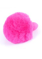 Butt Plug Silicon Bunny Tail - Pink Pom Pom-thumb-2