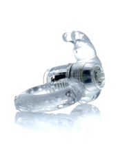 Rabbit Vibrating Cock Ring Clear-thumb-4