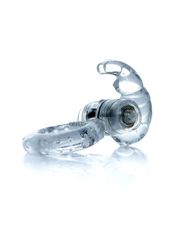 Rabbit Vibrating Cock Ring Clear-thumb-5
