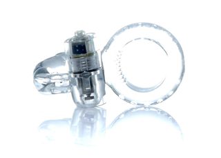 Rabbit Vibrating Cock Ring Clear-thumb-1