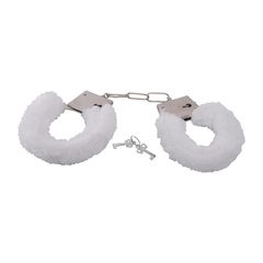Χειροπέδες Bestseller Handcuffs με Λευκή Γούνα - Toyz4Lovers