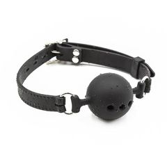 Fetish Addict Silicone Breathable Ball Gag 5 Cm Size L Black