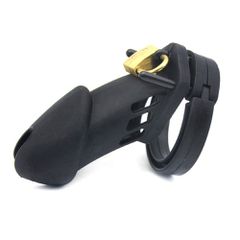 Κλουβί Πέους Σιλικόνης Chastity Cage 8.5x3.5 cm - Μαύρο