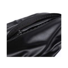 Black Double Layer Mock Balaclava-thumb-5