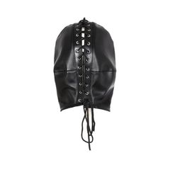 Black Double Layer Mock Balaclava-thumb-1