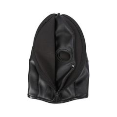 Black Double Layer Mock Balaclava-thumb-2