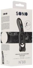 N0. 88 - Vibrating Rechargeable Cock Ring - Black-thumb-4