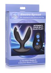 Electro-Spread 64X Vibrating & E-Stim Silicone But plug-thumb-1