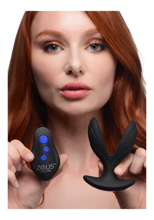 Electro-Spread 64X Vibrating & E-Stim Silicone But plug