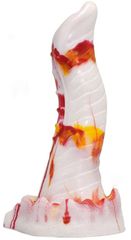 Μεγάλο Ομοίωμα Πέους Lizard Monster Dildo 20 cm - White/Orange