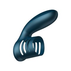 Vibrator-Silicone Ring Blue USB 7 Function-thumb-5