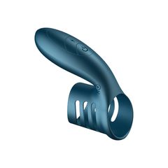 Vibrator-Silicone Ring Blue USB 7 Function-thumb-4