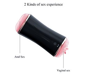 Vibrating Masturbation Cup USB 10 function + Interactive Function / Double Ends-thumb-7