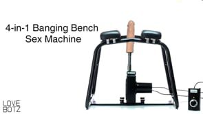 4-in-1 Bangin Bench Sex Machine - Black