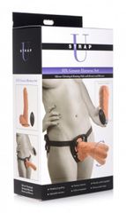 Realistic Vibrating and Rotating Dildo With Harness-thumb-1