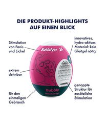 Satisfyer Masturbator Egg Single Bubble-thumb-1
