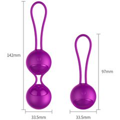 Vibrating Silicone Kegel Balls Set USB 10 Function-thumb-1